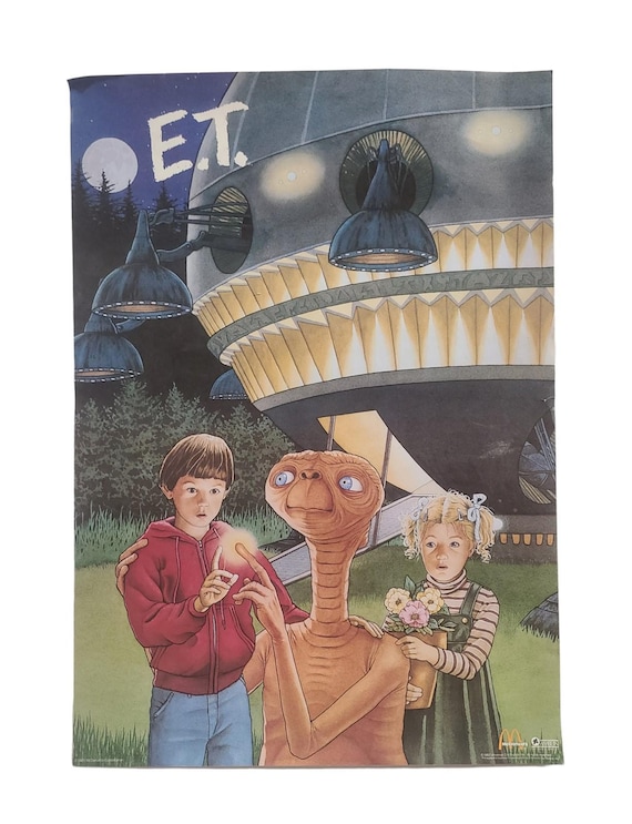 E.T×McDonalds 1985年製ポスター Original Vintage E.T. the Extra-Terrestrial McDonalds 17