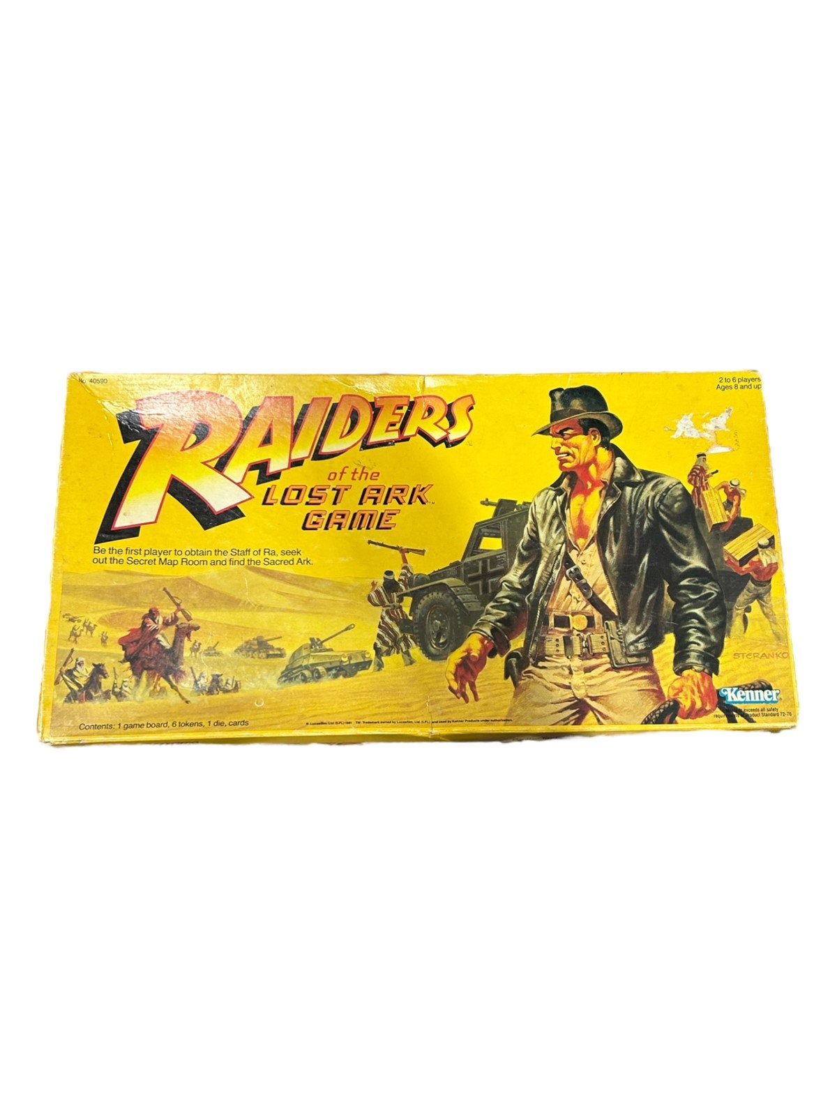 Raiders of the Lost Ark Game Kenner No. 40590 Board Indiana Jones