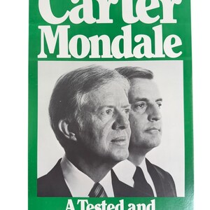 Manifesto per la rielezione di Carter-Mondale, campagna politica, presidente democratico
