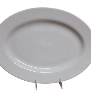 Vintage Large White Oval Serving Tray Homer Laughlin Company HLC Dinner Platter