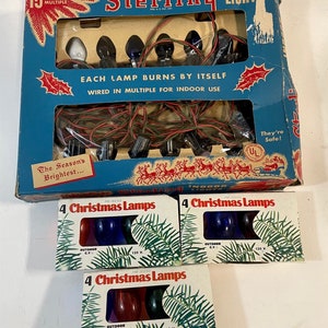 Vintage Mid Century Christmas Bulb Lot