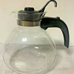 Medelco 12-Cup Glass Stovetop Whistling Kettle