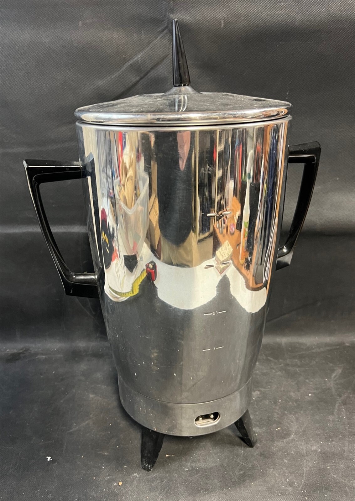Regal MCM Mid Century Chrome Coffee Pot 