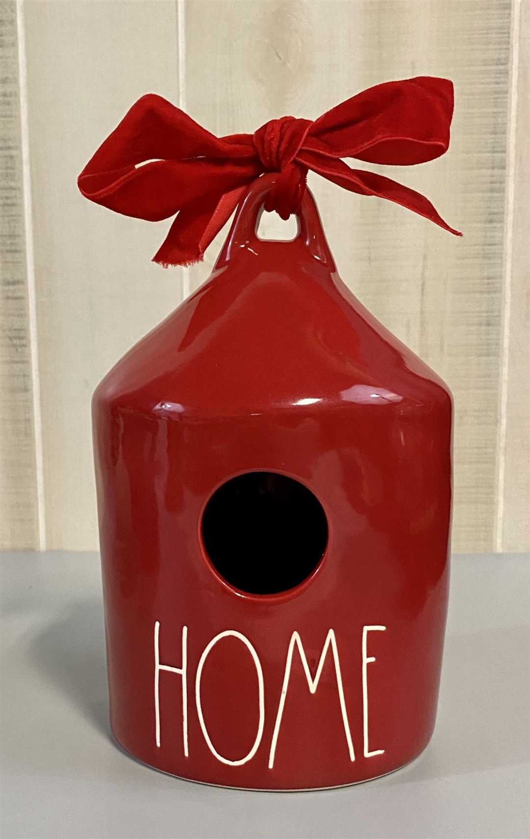 Round Red Rae Dunn Ceramic