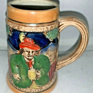 Vintage Arrow Small Hand Painted 4 Inch Unlidded Stein Made in Japan