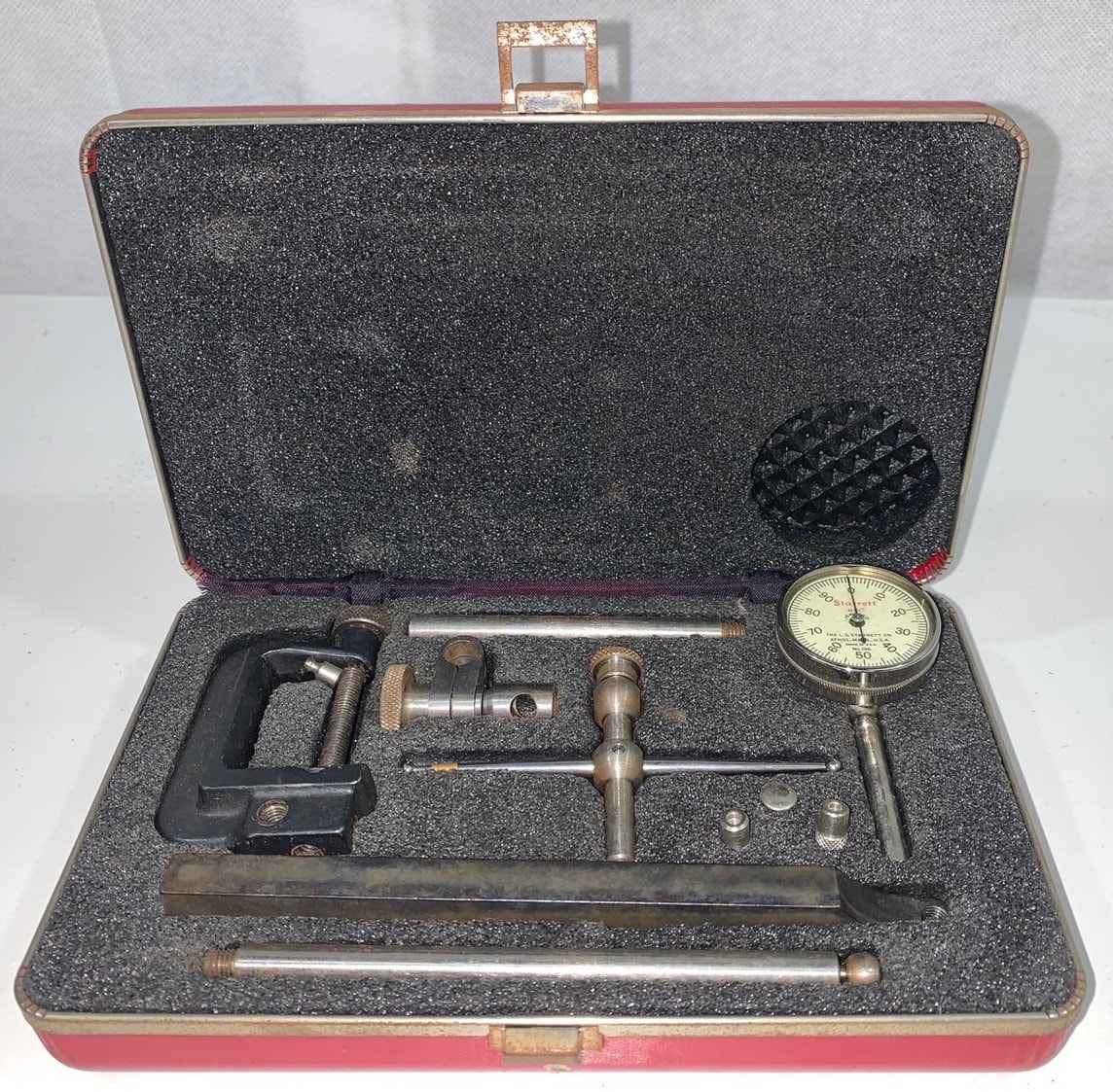 Vintage Starrett Universal Dial Test Indicator Kit In Red | Etsy