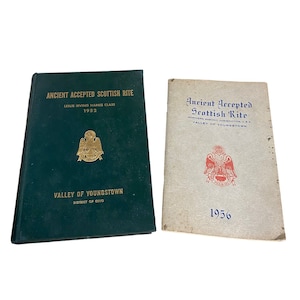 Ancient Accepted Scottish Rite Masonic Temple Ohio, Pamphlets / Yearbook &#39;52-56