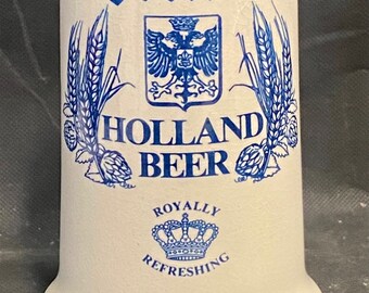 Vintage Brand Brewery Holland Ceramic Beer Stein Mug