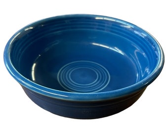 Fiesta - Lapis Blue Small Cereal Bowl Homer Laughlin Ceramic Dish Kitchenware