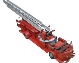 Maquette De Camion En Plastique American LaFrance Ladder Chief Fire Truck 1 25