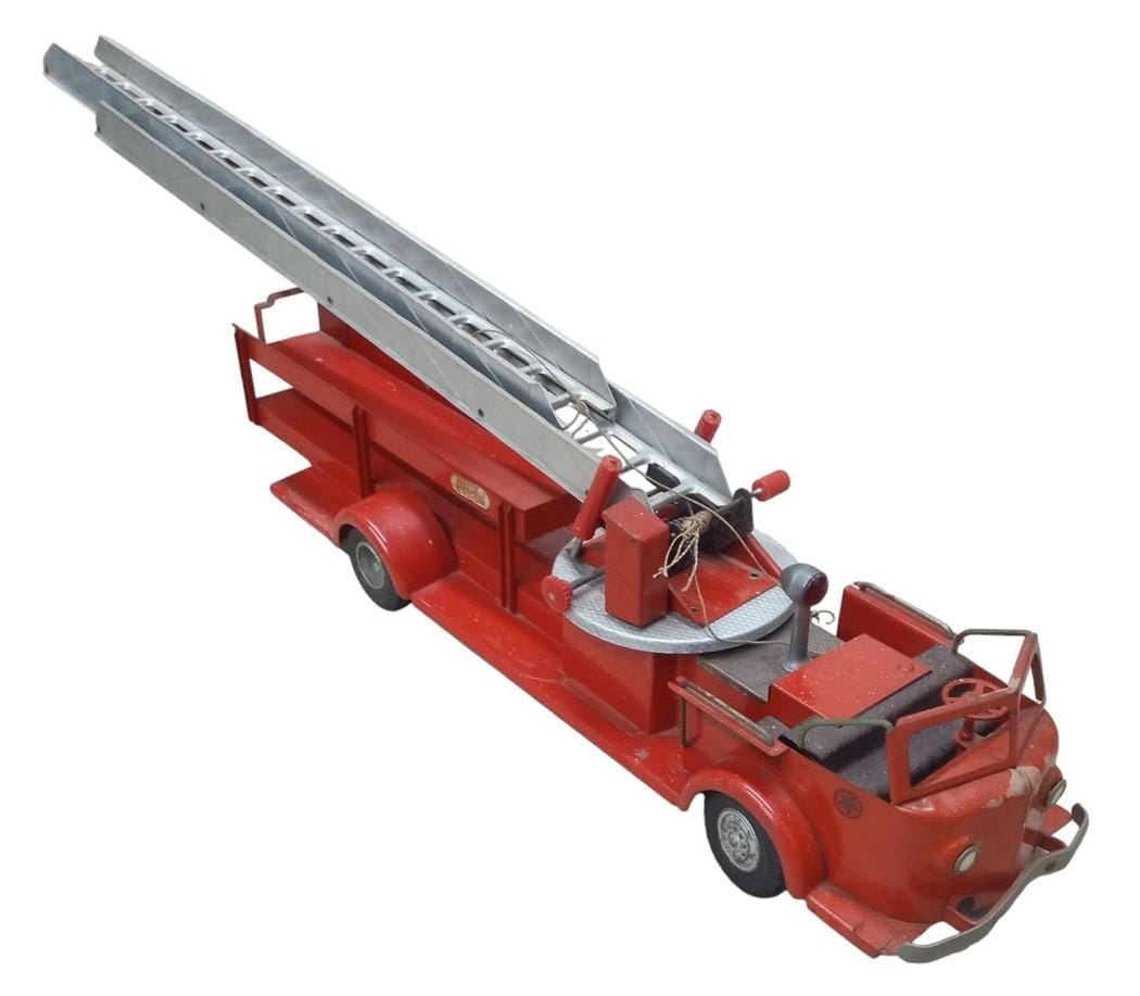 シュノーケル消防車 アメリカンレトロトイ ブリキ製｜Amazon.co.jp