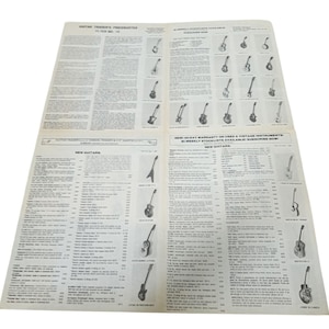 Gitarrenhändler-Pricebuster-Flyer 22 x 17 Vintage-Sammlerwerbung