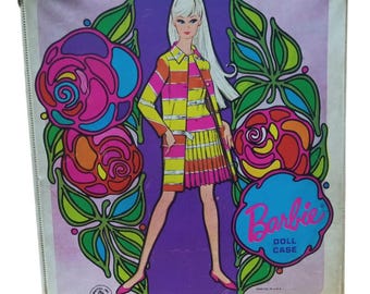 Mattel Barbie Doll Case Doll Storage Vintage Collectible Nostalgic Girl's Toy