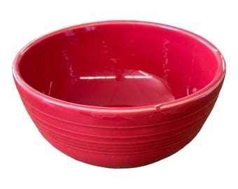 Fiesta - Scarlet Red Small Bistro Bowl Ceramic Dish Homer Laughlin Kitchenware