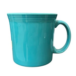 Fiesta - Turquoise Blue Java Handle Mug Homer Laughlin Ceramic Coffee Cup