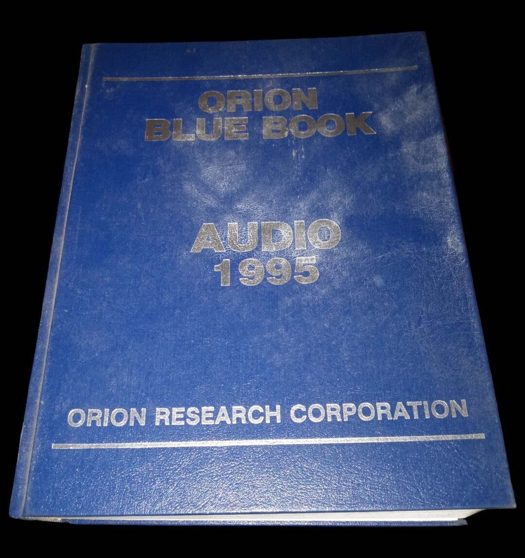 Orion Blue Book Audio Price Guide Vintage Collectible 1995 Etsy