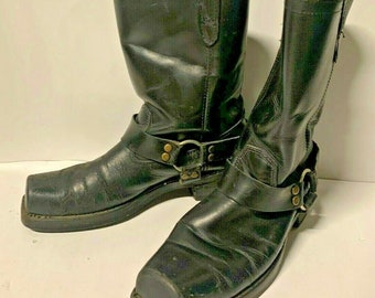 Vintage Black Leather Riding Boots Size 10 Shu Life Biltright Soles