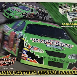 Nascar Bobby Labonte Interstate Batteries 20X16 Ladentheke Top Mat New Old