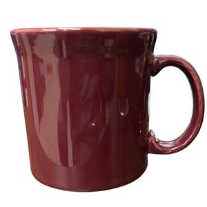 Fiesta - Taza de cerámica con asa color rojo cinabrio de Homer Laughlin