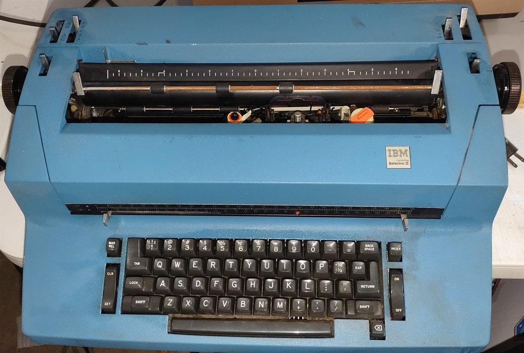 Vintage IBM Correcting Selectric II Electric Type Writer Parts Movie ...