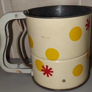 Vintage 1950's MCM Androck Flour Sifter USA Made