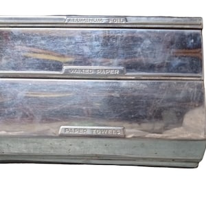 Stainless Steel Aluminum Foil/Waxed Paper/Paper Towel Holder Vintage
