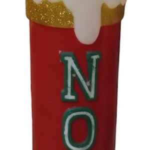 Gemmy Noel Kerze Blowmold Weihnachten Urlaub Festliche Dekor Vintage Sammlerstück