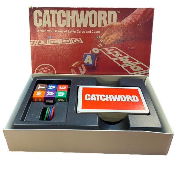 Catchword a Wild Word Game of Letter Cards and Cubes by The Makers of UNO