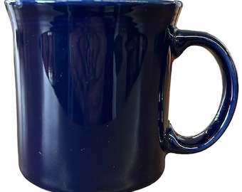 Fiesta - Cobalt Blue Java Mug Homer Laughlin Ceramic Coffee Cup Tea Retired HLC