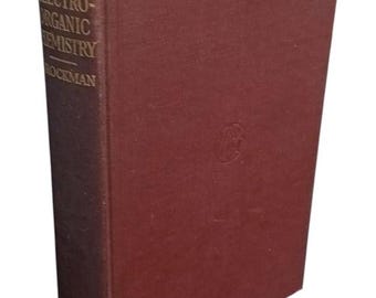 電気有機化学の書籍 1926年 アンティーク コレクター向け教科書 教育用