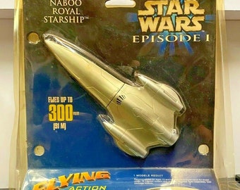 NIB Star Wars Naboo Royal Sternenschiff Fliegendes Actionmodell Rakete Episode I - Estes