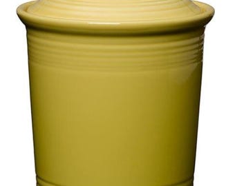 Fiesta - Sunflower Yellow Large Canister Homer Laughlin HLC Ceramic