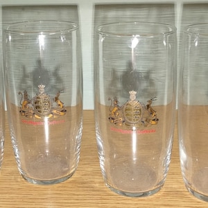 Vintage German Gtuttgarter Hofbräu Clear Bar Glass Barware Glassware 4