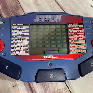Jeopardy Tiger Electronic Handheld Battery Operated Game Console