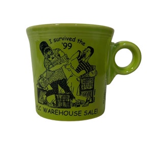 Tazza da caffè da collezione Fiesta Chartreuse, rara ed esclusiva, in saldo al magazzino HLC del 1999