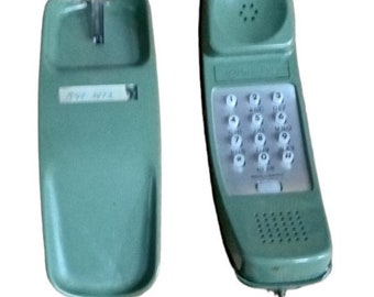 Western Electric Trimline-Telefon, Vintage-Sammlerstück, nostalgisch, 1980er Jahre, grün