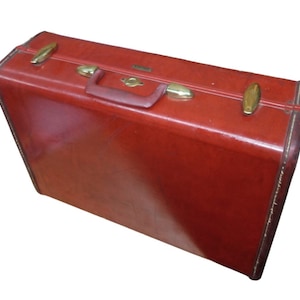 Samsonite Brown Harter Koffer Koffer Vintage Sammler Reisegepäck