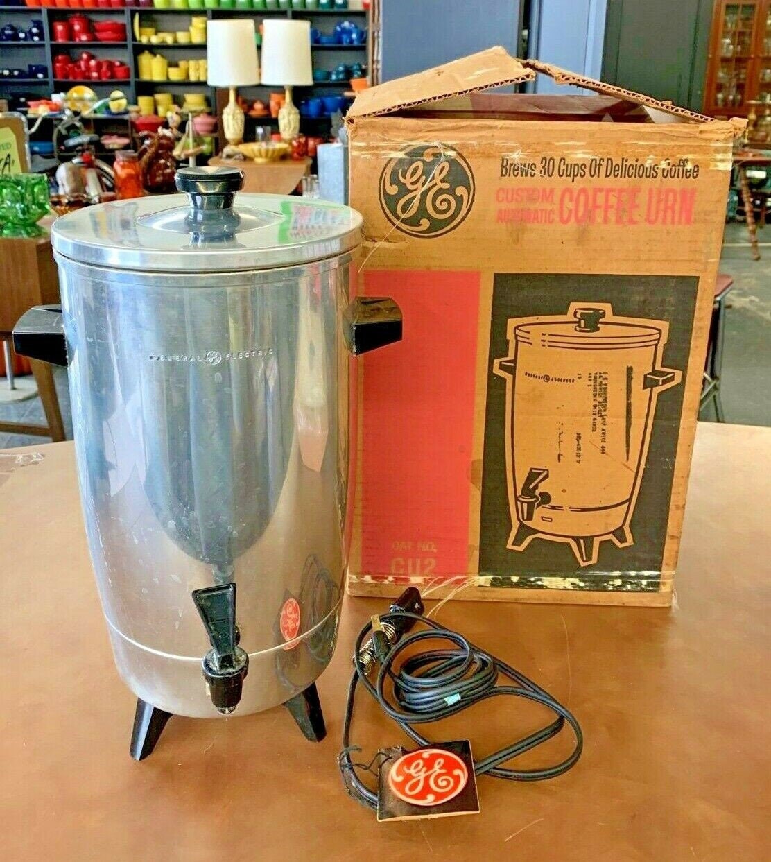 General Electric Automatic 30 Cup Coffee Urn in Original Box 