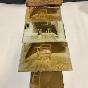 Antique Photographic Dry Plate Glass Negatives from Approx. 1890s - Early 1900s