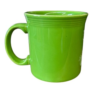 Fiesta - klavergroene Java-mok keramische koffiekop thee Homer Laughlin-drankje HLC