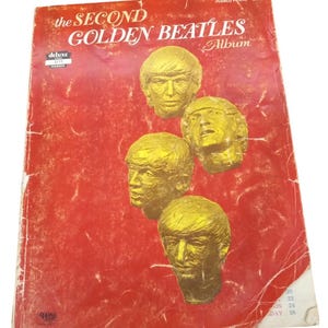Beatles Second Golden Album Songbook Klavier/Gesang Vintage Nostalgic