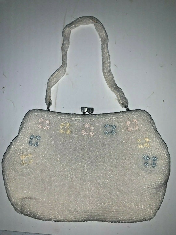 Vintage Bags by Debbie White Pearl Beaded Multicol