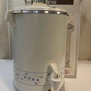 Vintage West Bend 12-30 Cup Coffee Party Perk Percolator w/ Box
