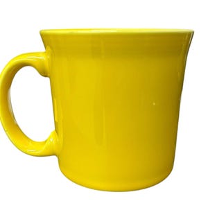 Fiesta - Daffodil Yellow Java Handle Mug Homer Laughlin Ceramic Coffee Cup