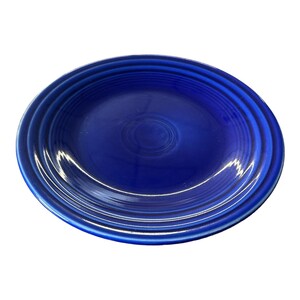Fiesta - Twilight Blue Luncheon Plate Ceramic Dish Setting Homer Laughlin Dining