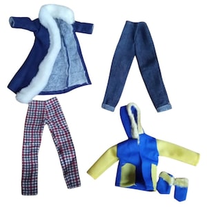 Barbie Doll Blue Clothes Lot Vintage Collectible Nostalgic Doll Clothing 1960s