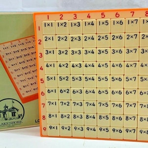 Vintage Lakeshore LC1168 Multiplying Manual Machine Toy for Teachers and Kids