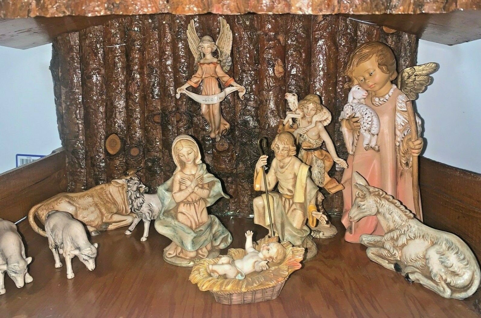 La Gran Natividad navideña de madera de la década de 1960 con | Etsy