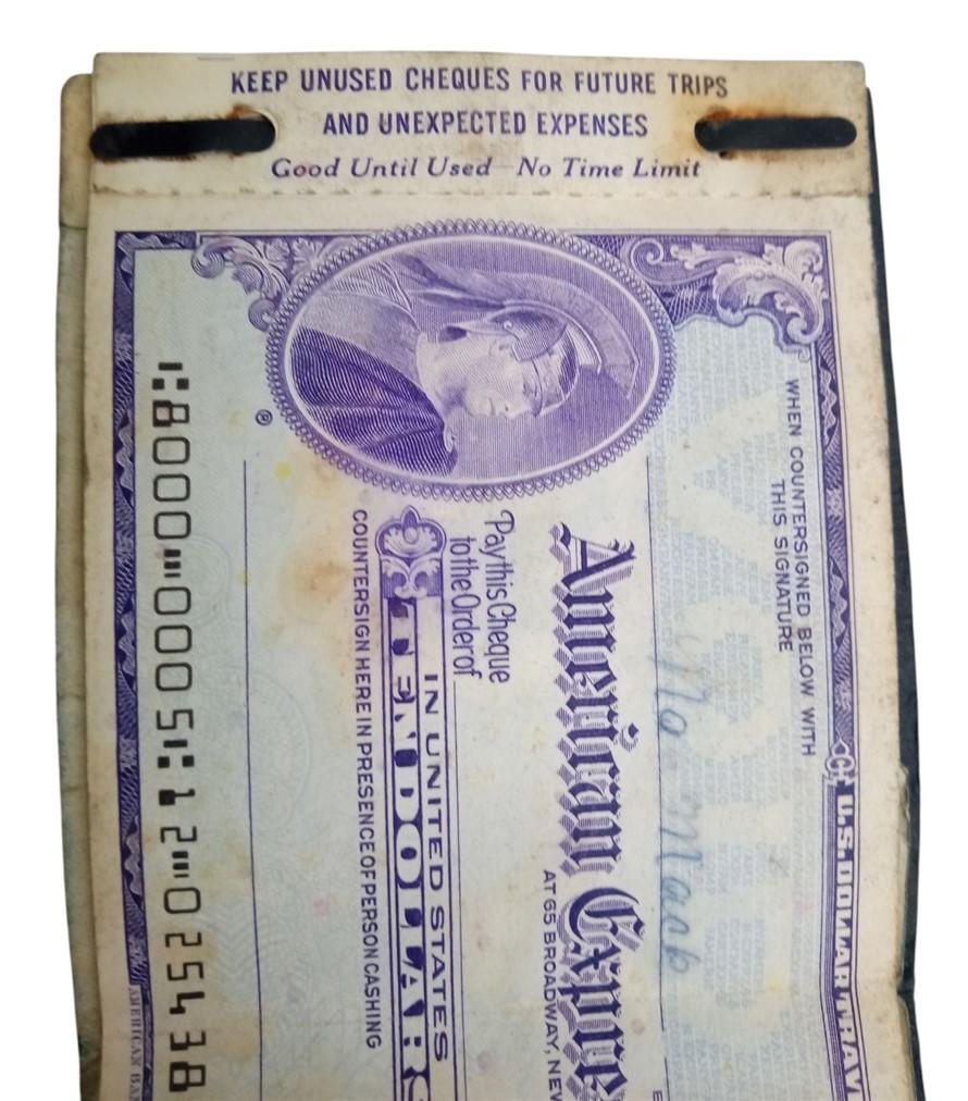American Express トラベラーズチェック 1921-2001 古いトラベラーズチェックが出てきたんだけど、これって20ドル