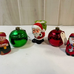 Vintage Santa Claus Retro Figurine Lot